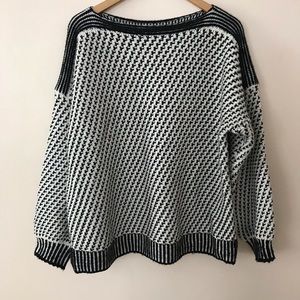 Lou & Grey Black and White Sweater